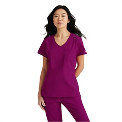 Skechers Women's Single Pocket V-Neck Tuck In Top